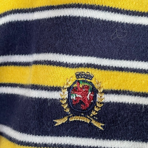 Tommy Hilfiger Navy and Yellow Striped Shirt - Picture 3 of 4